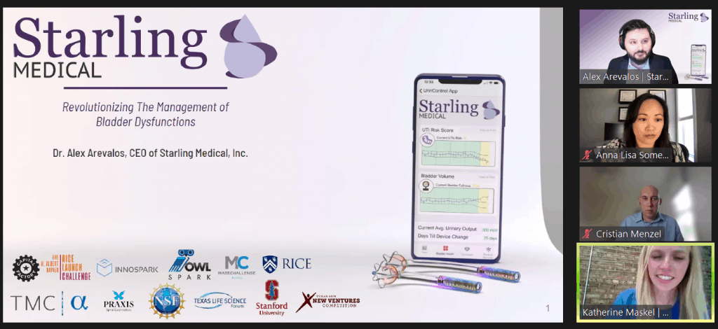 Starling Medical, third place winner at the MedTech pitch competition.