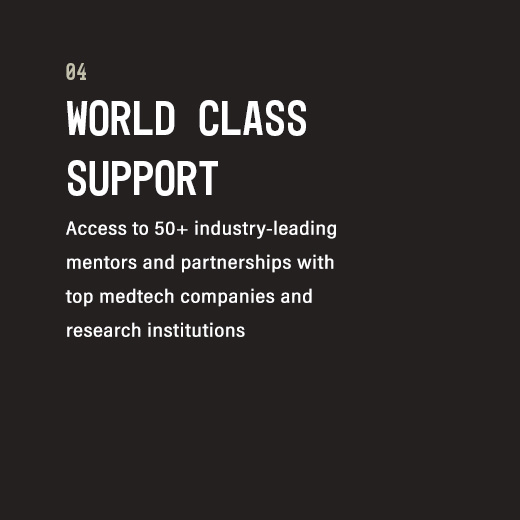 The mHUB Accelerator gives access to 50+ Industry-Leading Mentors and Partnerships with Top MedTech Companies and Research Institutions 