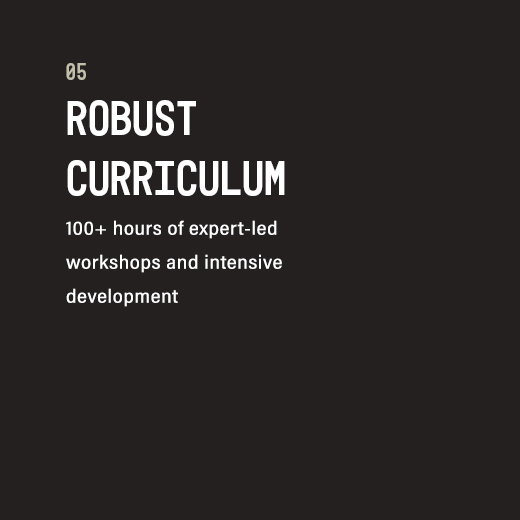 mHUB Accelerator for startups has a robust curriculum. 100+ Hours of Expert-Led workshops and intensive development 