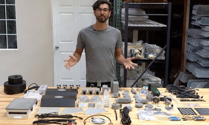 Founder and CEO of FarmBot Rory Aronson FarmBot Genesis v1.6 Unboxing