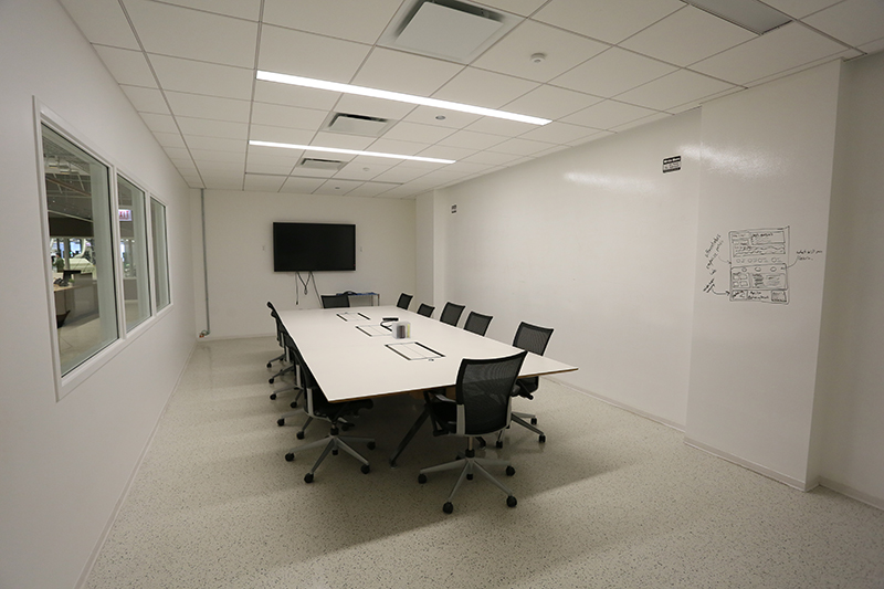 mHUB conference room 2 with whiteboard wall-edit