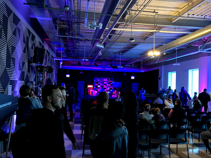 Redbull event setup in mHUB event space and stage-edit